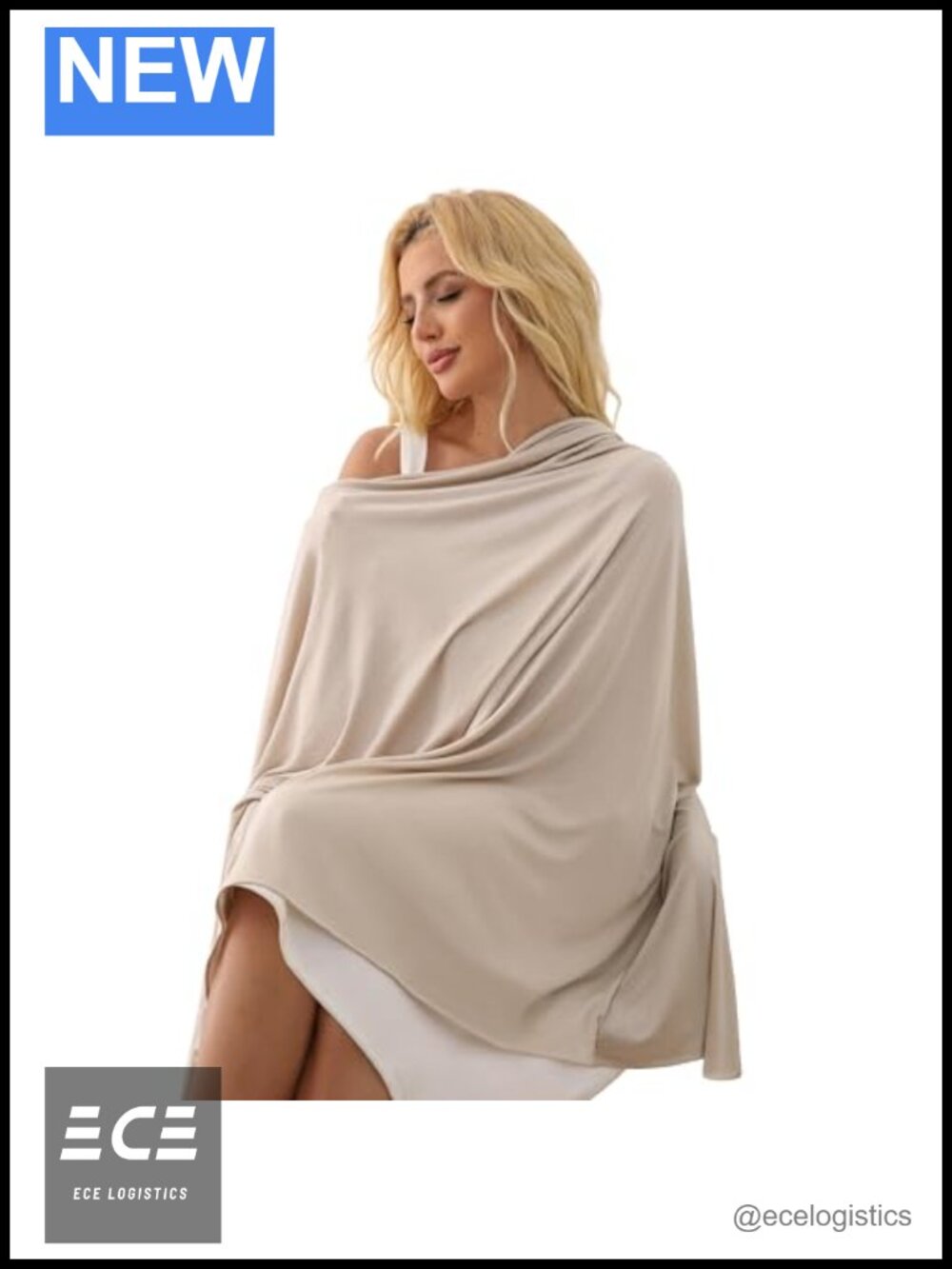 Tencel Wool Shawl Wrap 70x35 Lightweight Pashmina Travel Scarf UPF50+